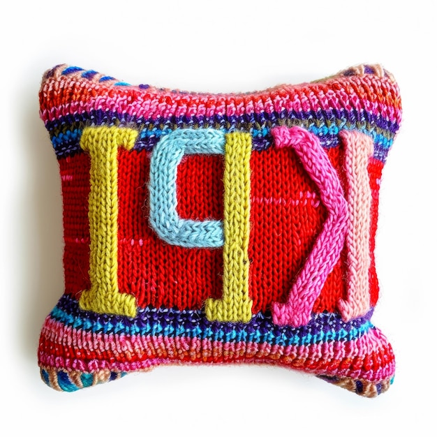 detal haftu na poduszce